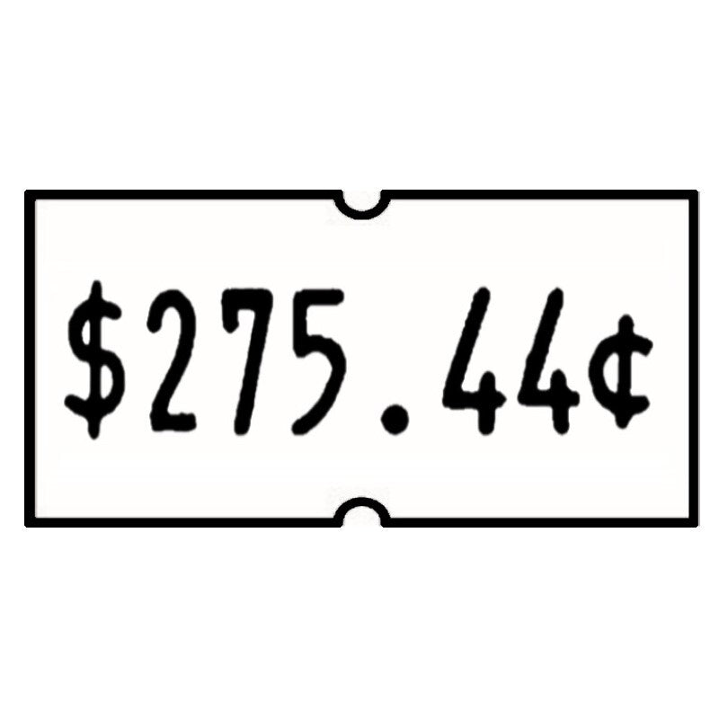 21x12mm Removable Label with Price