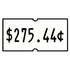 21x12mm Removable Label with Price