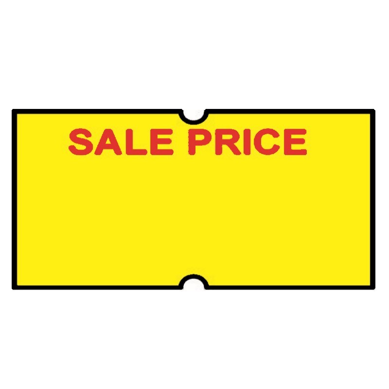 21x12mm Meto Fluoro Yellow SALE PRICE Permanent Label