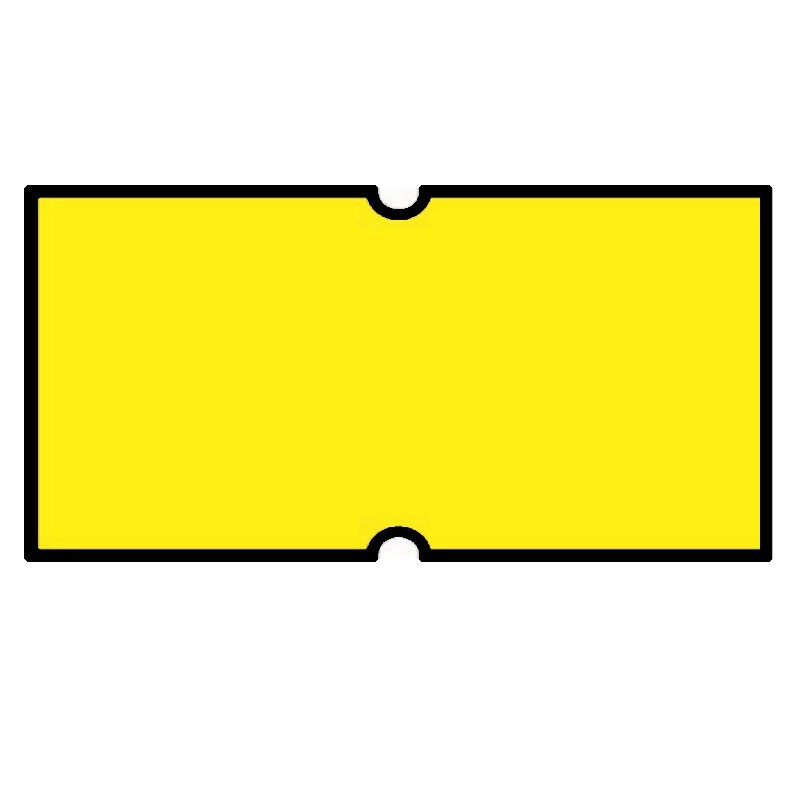 Non-Tamper Proof 21x12mm Fluoro Yellow Permanent Label