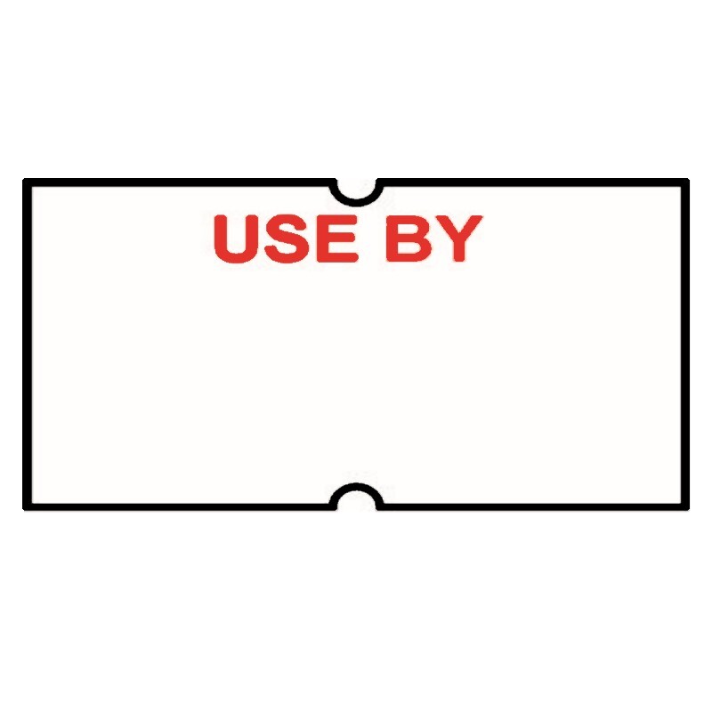 Non-Tamper Proof 21x12mm Meto USE BY Permanent Label