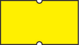 Non-Tamper Proof 21x12mm Meto Fluoro Yellow Removable Label