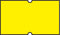 Non-Tamper Proof 21x12mm Meto Fluoro Yellow Removable Label