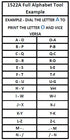 Meto 1522A Full Alphabet Two-Line Tool Instructions