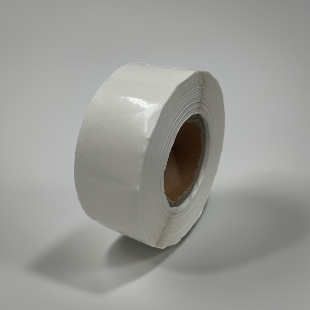 Roll of 30mm Clear Circle Sealing Labels