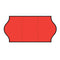 Tamper Proof 22x12mm Meto Fluoro Red Permanent Label