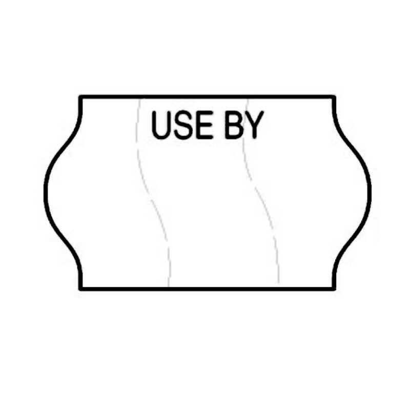 Tamper Proof 18x11mm Meto USE BY Freezer Grade Label