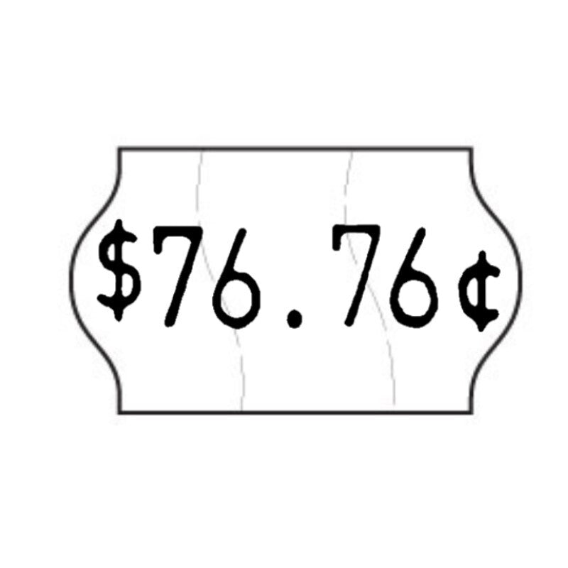 18x11mm Meto Removable Label with Price