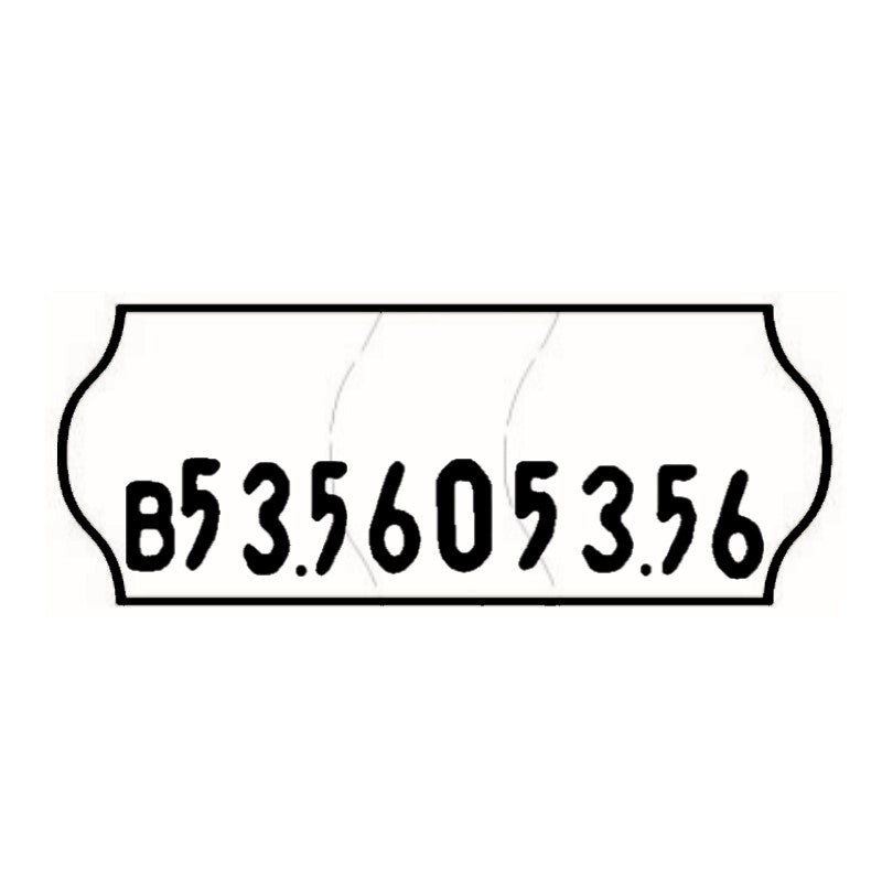 26x12mm Meto Permanent Label with Batch Code