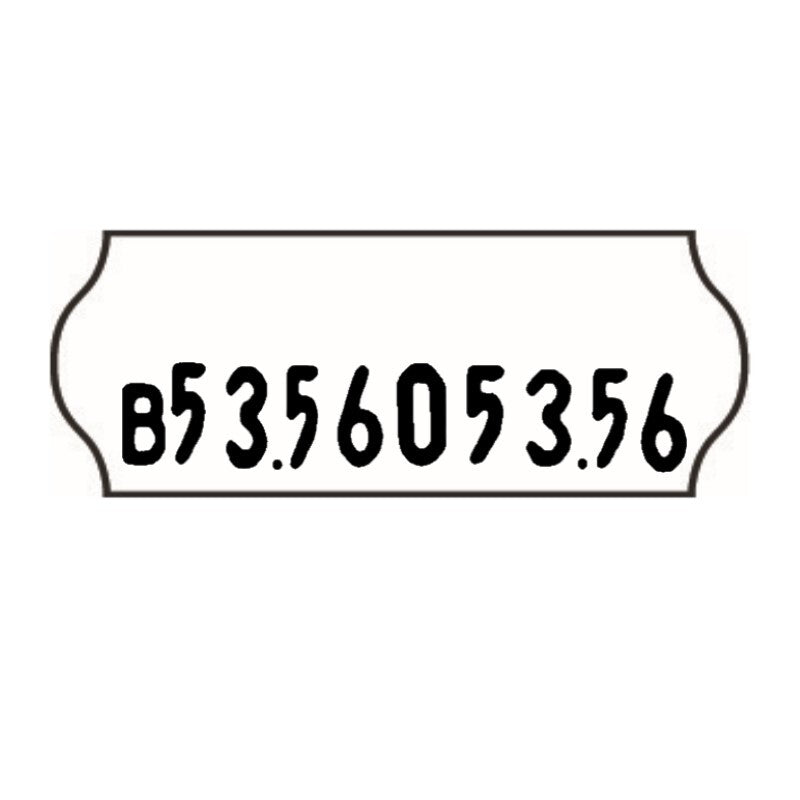 26x12mm Removable Label with Batch Code