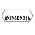 26x12mm Removable Label with Batch Code