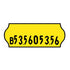 26x12mm Meto Fluoro Yellow Permanent Label with Batch Code