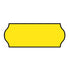 Non-Tamper Proof 26x12mm Meto Fluoro Yellow Permanent Label