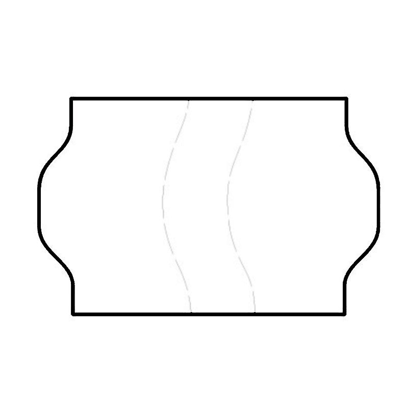 Tamper Proof 32x19mm Meto Permanent Adhesive Label