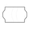 Tamper Proof 32x19mm Meto Permanent Adhesive Label