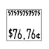 Non-tamper Proof 29x28mm Meto Permanent Label with code and price