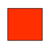 Non-Tamper Proof 29x28mm Meto Fluoro Red Permanent Label