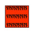 Non-tamper Proof 29x28mm Meto Fluoro Red Permanent Label with codes
