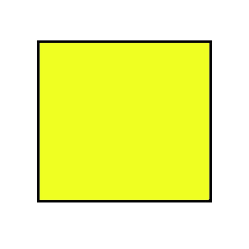 Non-Tamper Proof 29x28mm Meto Fluoro Yellow Permanent Label