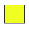 Non-Tamper Proof 29x28mm Meto Fluoro Yellow Permanent Label