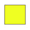 Non-Tamper Proof 29x28mm Meto Fluoro Yellow Permanent Label