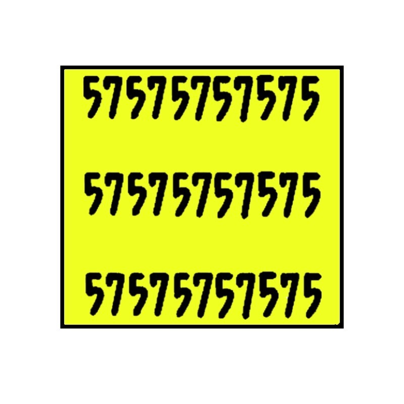 Non-Tamper Proof 29x28mm Meto Fluoro Yellow Permanent Label with codes