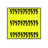 Non-Tamper Proof 29x28mm Meto Fluoro Yellow Permanent Label with codes