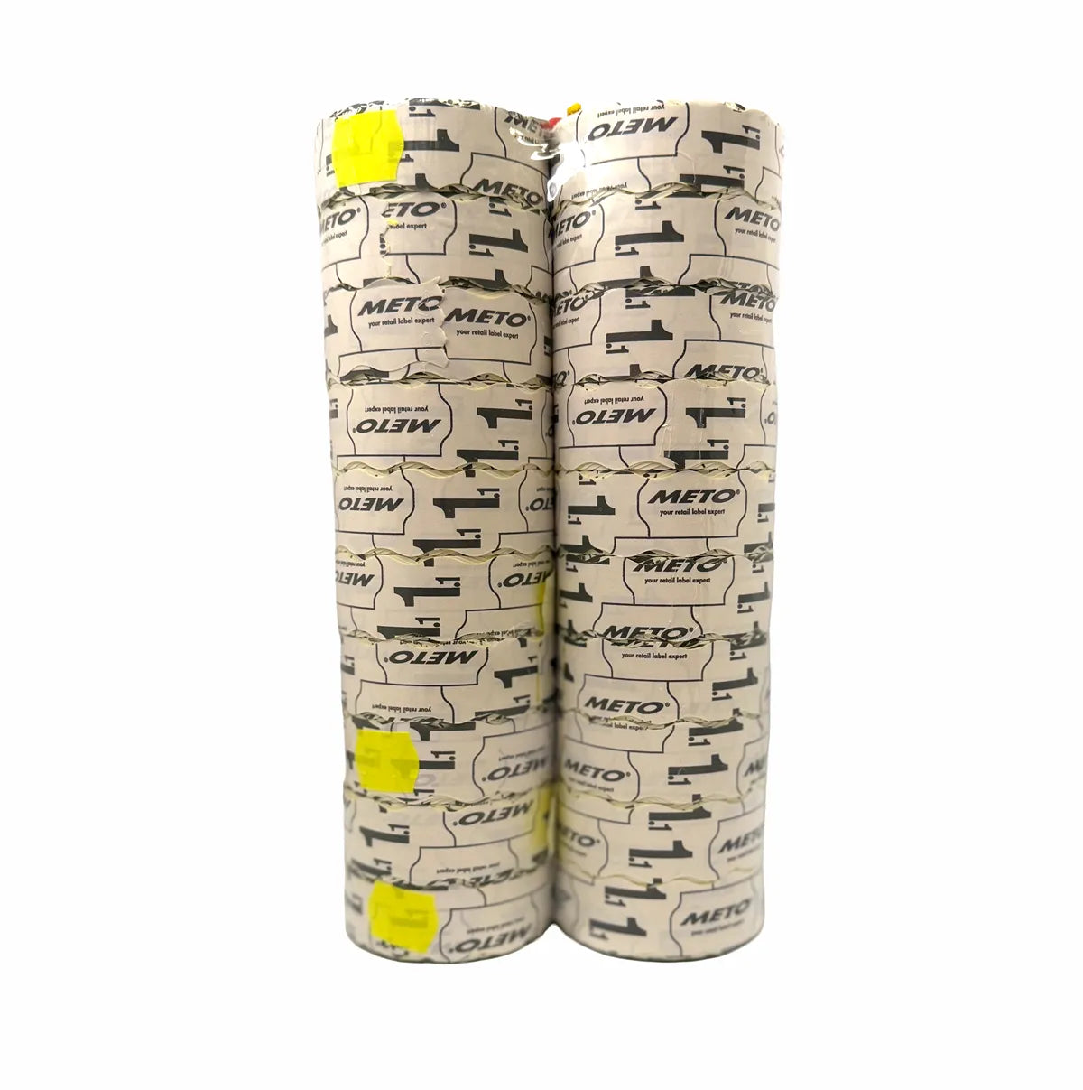 22x16mm fluoro yellow removable label bundle