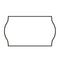 Non-Tamper Proof 26x16mm Meto Weather Proof Label