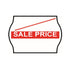 Non-Tamper Proof 22x16mm Meto SALE PRICE with Slash Removable Label