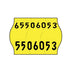 22x16mm Meto Fluoro Yellow Permanent Label with Codes