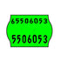 Tamper Proof 22x16mm Meto Fluoro Green Permanent Label with codes
