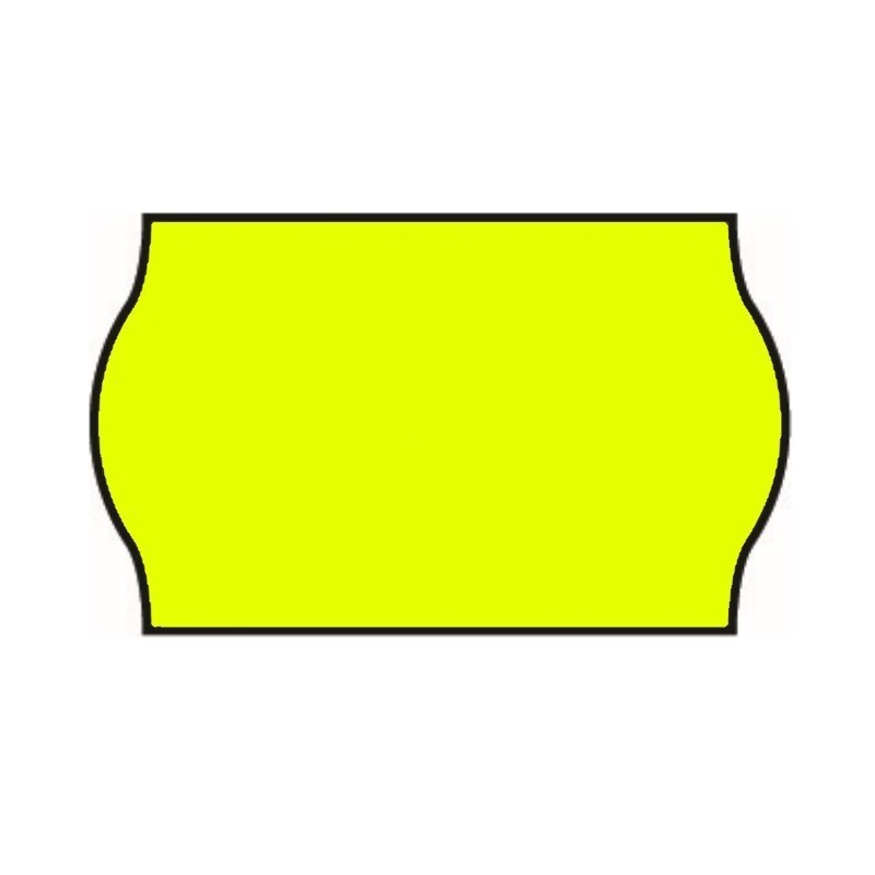 Non-Tamper Proof 26x16mm Meto Fluoro Yellow Removable Label