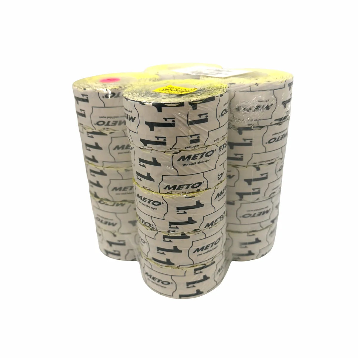 26x16mm fluoro yellow removable label bundle