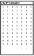 Meto 732 Single-Line Pricemarker Band Layout