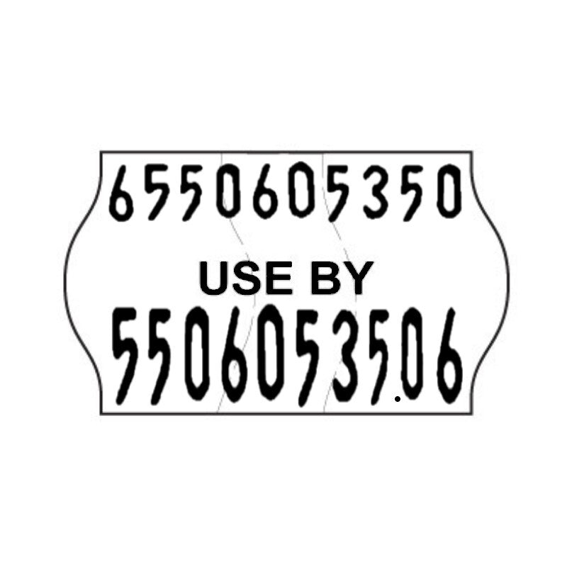 26x16mm Meto USE BY Freezer Grade Label with Codes