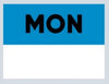 22x16 Monday (Blue) Day Label