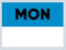 22x16 Monday (Blue) Day Label