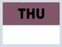 22x16 Thursday (Purple) Day Label