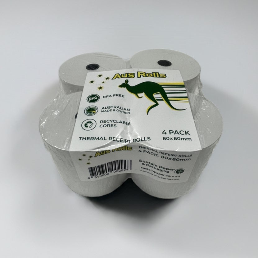 Pack of 80mm BPA Free Thermal Receipt Rolls