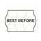 Tamper Proof 22x16mm Meto BEST BEFORE Permanent Label