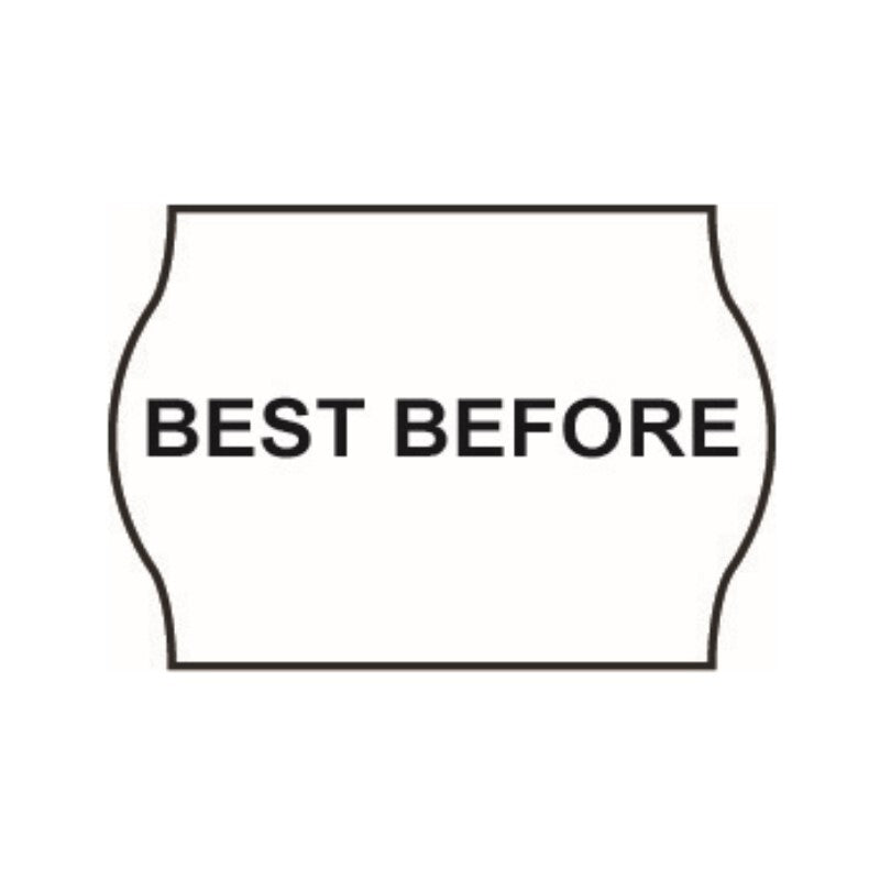 Non-Tamper Proof 22x16mm Meto BEST BEFORE Freezer Grade Label