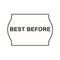Non-Tamper Proof 22x16mm Meto BEST BEFORE Freezer Grade Label
