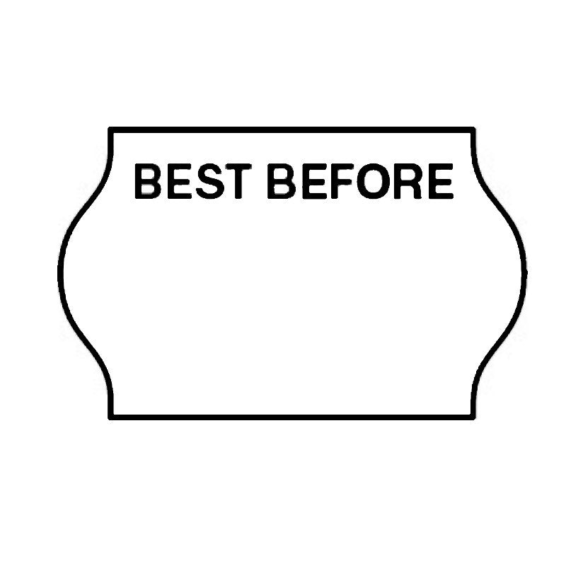 Non-Tamper Proof 18x11mm Meto BEST BEFORE Freezer Grade Label