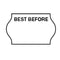 Non-Tamper Proof 18x11mm Meto BEST BEFORE Freezer Grade Label