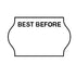 Non-Tamper Proof 18x11mm Meto BEST BEFORE Freezer Grade Label