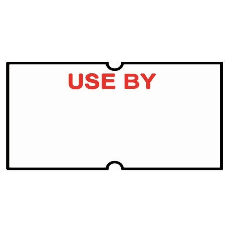 Non-Tamper Proof 21x12mm USE BY Red Print Freezer Grade Label