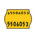 Non-Tamper Proof 22x16mm Meto Fluoro Orange Permanent Label with Code Printed