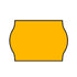 Non-Tamper Proof 22x16mm Meto Fluoro Orange Permanent Label