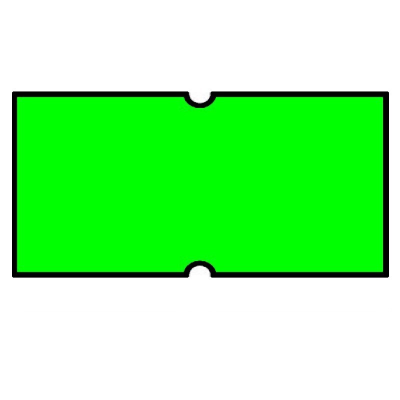 Non-Tamper Proof 21x12mm Meto Fluoro Green Removable Label